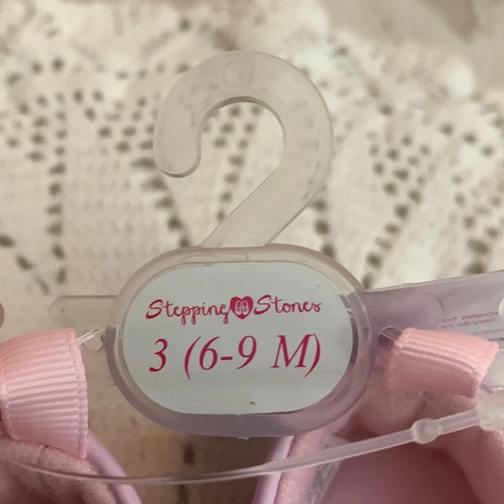 Lovely Baby Girl Shoes Pink with Floral Details, size 6-9 months - Picture 5 of 5